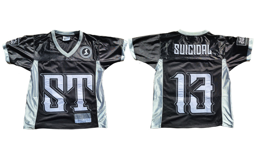 Custom Black Gold-White Classic Style Mesh Authentic Football Jersey