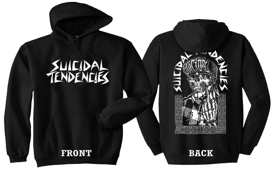 Suicidal Tendencies One Finger Merchandise Hooded Sweatshirt STore Suicidal Tendencies Pullover –