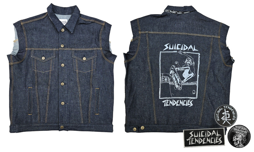 Suicidal Tendencies Denim Vest Lance Skater